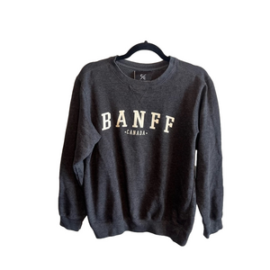 Coastal Culture Banff Canada Pullover Fleece Crewneck Small